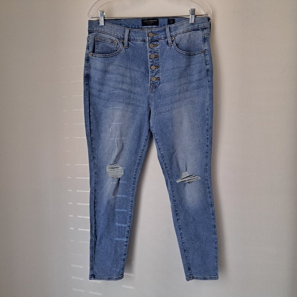 Lucky Brand Women Skinny High Rise Jeans Plus Size 14/32 NWT